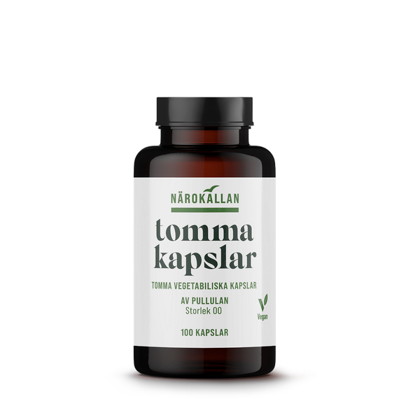 Празни веган капсули – 100 бр | Närokällan Tomma kapslar